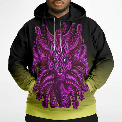 Purple Wolf Tulu Athletic Plus-size Hoodie