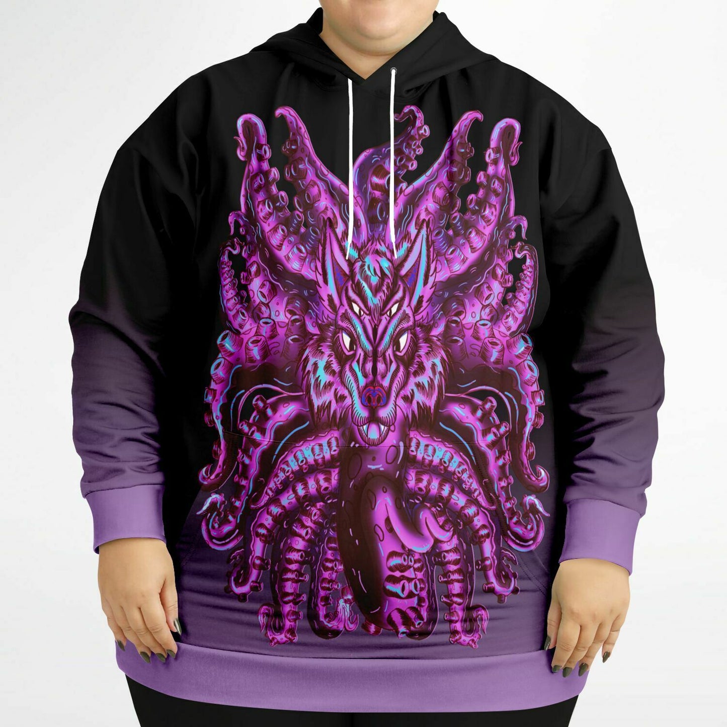 Cotton Candy Wolf Tulu Athletic Plus-size Hoodie