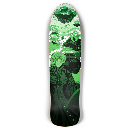 Sky Ray Commander Lime Retro Rocket Skateboard
