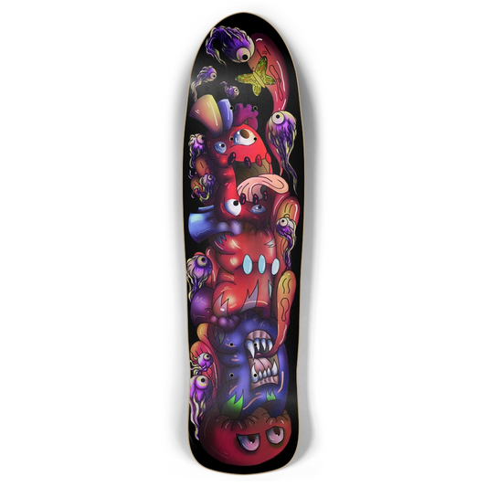 ChaosHeart Totem Retro Rocket Skateboard